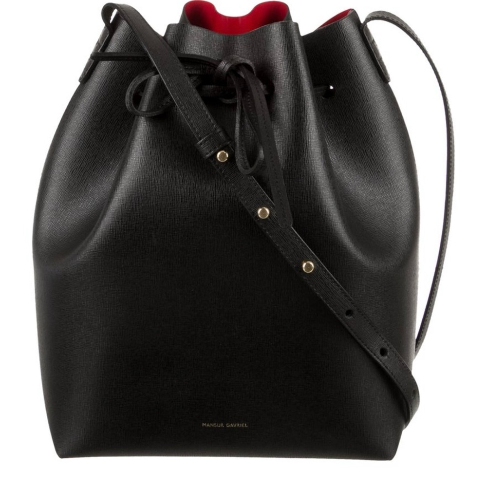 Mansur Gavriel leather bucket bag 🖤❤️